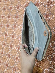 Grey And Black Sling Bag