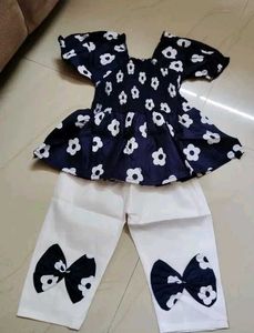 Cute Girls' Top and Pant Set