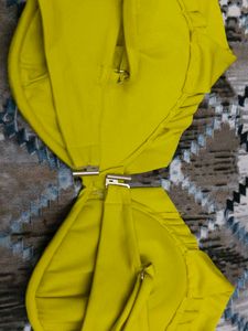 Bright Yellow Bikini Top