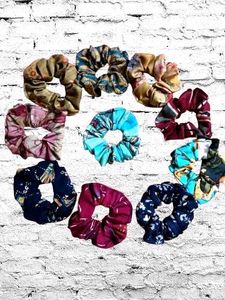 Colorful Scrunchie Set of 12