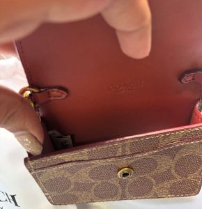 Coach Color Block Card Case