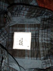 Men&#39;s Blue &amp; Black Plaid Shirt