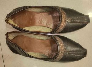 Leather Juttis - Traditional Footwear For Kids