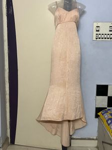 Pintrest Elegant Cream Tail Gown