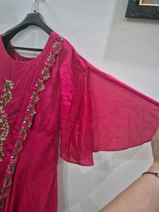Fuschia Pink Elegant Ethnic Gown