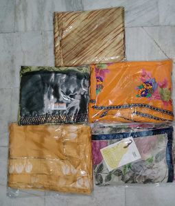 5 saree in combo