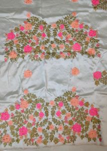 Heavy Embroidery Cream Colour Lehenga Choli