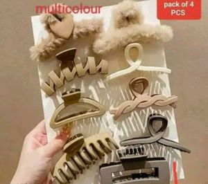 Hair Claw Clip Set - 4 Pieces