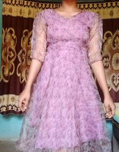 Organza Floral Frock😍