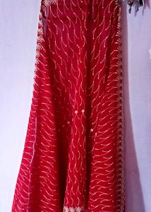 Beautiful Full Chicken Work Dupatta (Maroon color)