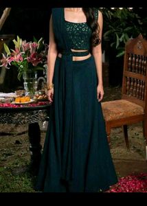 Elegant Emerald Green Dress