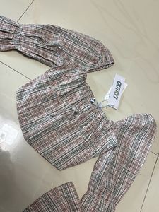 Outrtt Plaid Crop Top