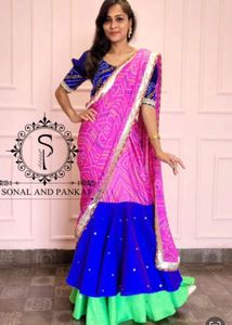 Heavy Bandhani Designer Saree