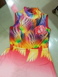 Colorful Print Dress