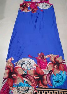 Blue floral night gown