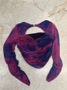 Tie-dye Long Sleeve Top