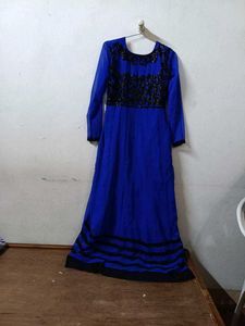 Elegant Blue Ethnic Gown