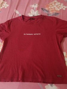 T-shirt Maroon For Ladies