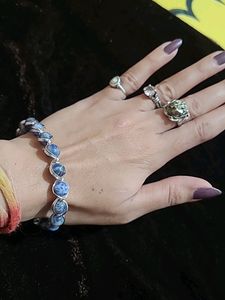 Sodalite Wire Wrapped Bracelet New