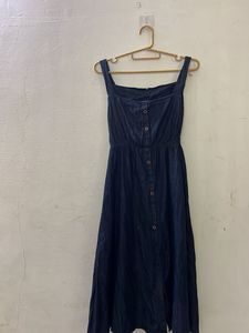 Denim Button-Down Dress