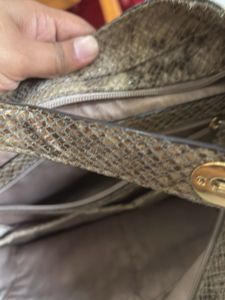 Real Python Leather Bag