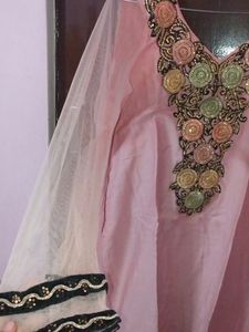 Baby Pink party Wear Kurta