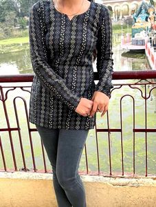 Printed Full Sleeves Tunic For Women