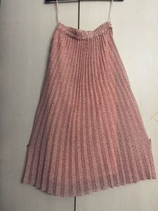 Pink Long Korean Skirt