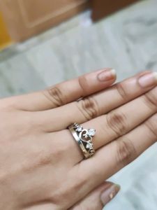 Premium Silver Plated Women's Crown Ring