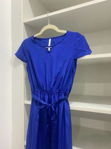 Lara Karen Royal Blue &amp; Red Midi Dress