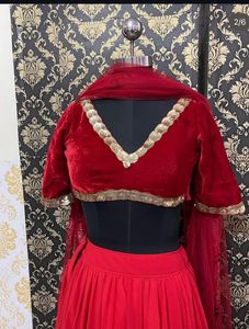 Red  Lehenga