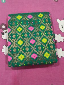 Brand new Jamdani Sari Copper zari Allover Work