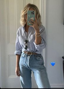 H&amp;M Pintresty 🌸Striped Oversized Shirt