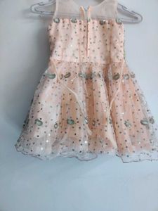 Peach Party Dress