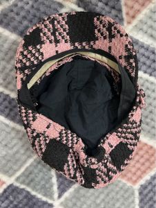 Plaid Beret Cap