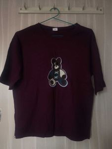 Cute Bear Graphic Tee🌸