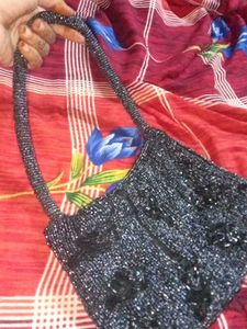 Balck Sequence Work Bag