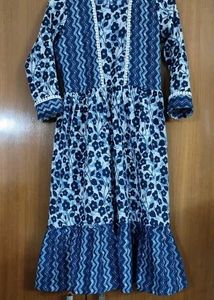 Floral Print Midi Dress Girls Clothing 10-12 years