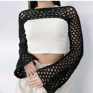Crochet Black Shrug