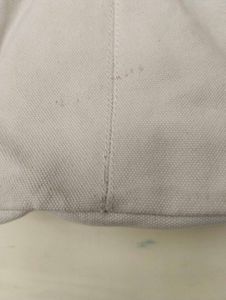 Canvas Handbag with Wooden Handles used only once