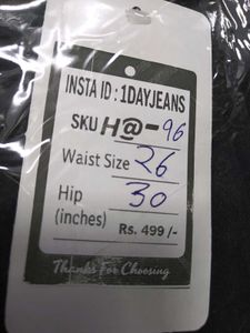 H@96 Size-26 (Sale) Latest Ladies high waist Jeans
