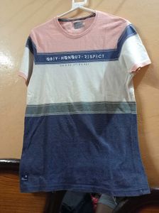 Trendy Colorblock T-Shirt Obey , Honour  Respect