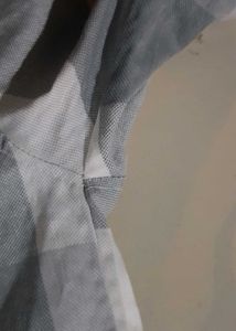 Gray &amp; White Checkered Button-Down Shirt