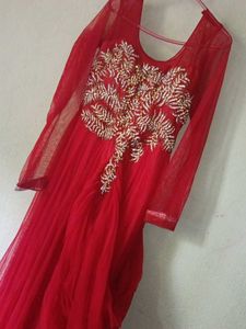 Ethnic Gown With Pyjama Nd Dupatta
