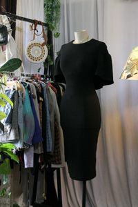 Black Bodycon Midi Dress