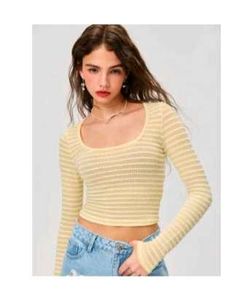 Butter Yellow Crop Top