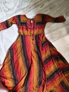 Stylish Multicolor Ethnic Dress