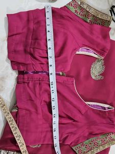 Elegant Pink Saree with Blouse