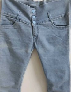 Light Blue High-Waisted Jeans