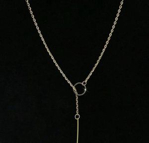 Women Stylish Line Pendant Necklace
